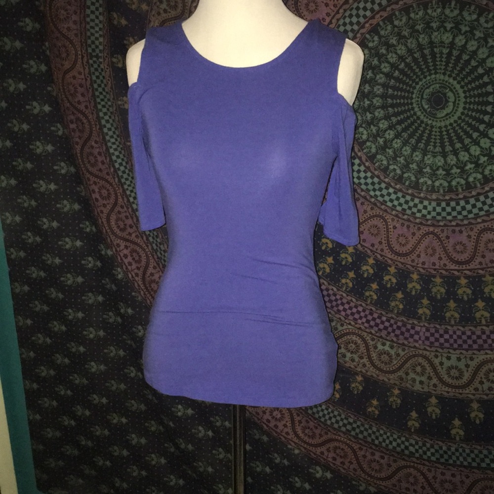 Periwinkle Cut out Shoulder